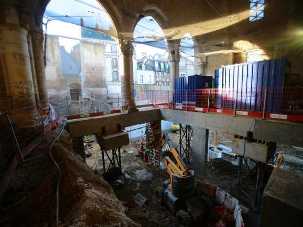 Le futur centre des congrès de Rennes Métropole, autrefois le couvent des Jacobins