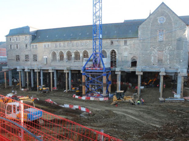 Le futur centre des congrès de Rennes Métropole, autrefois le couvent des Jacobins