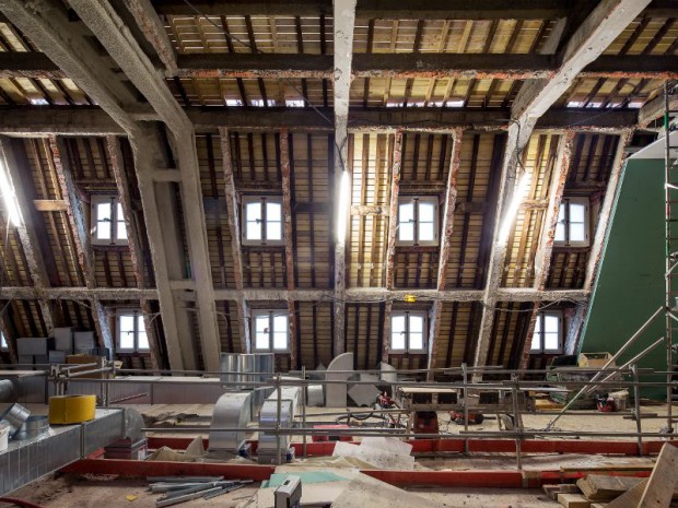 Chantier du Pavillon Dufour au château de Versailles