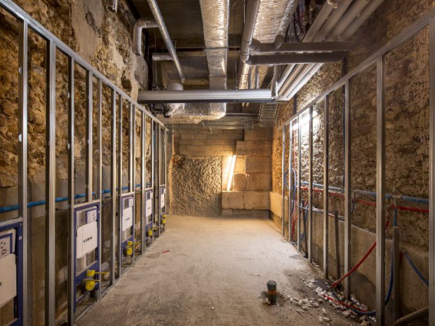 Chantier du Pavillon Dufour au château de Versailles