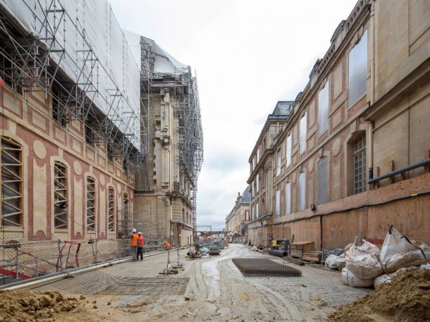 Chantier du Pavillon Dufour au château de Versailles