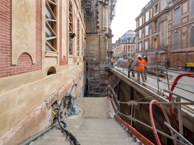 Chantier du Pavillon Dufour au château de Versailles