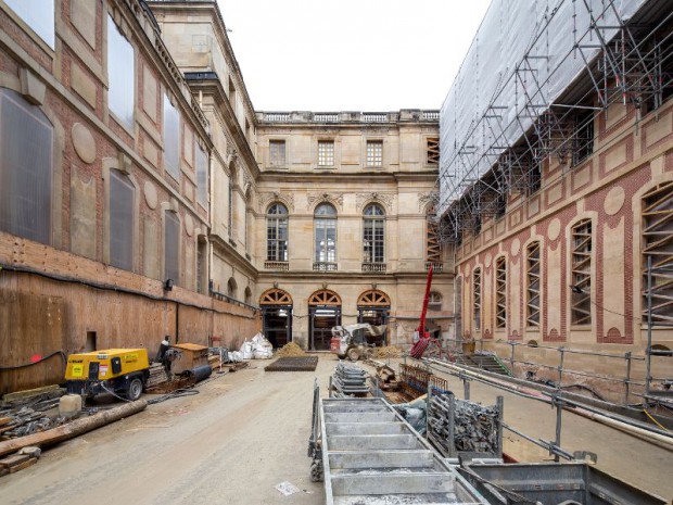 Chantier du Pavillon Dufour au château de Versailles