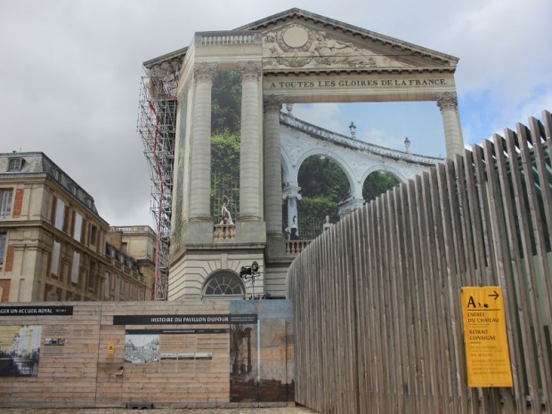 Chantier du Pavillon Dufour au château de Versailles