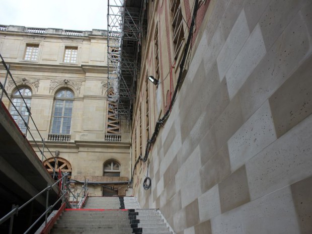 Chantier du Pavillon Dufour au château de Versailles