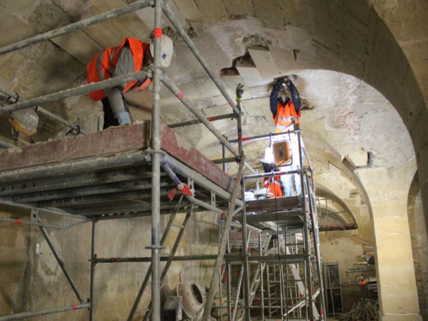 Chantier du Pavillon Dufour au château de Versailles