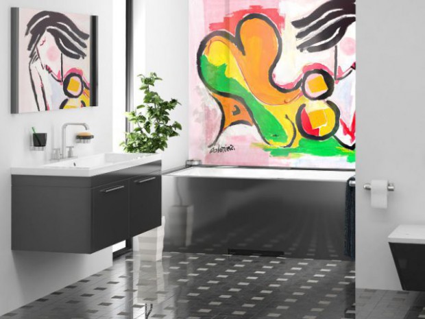 L'art contemporain s'invite dans la cuisine et la salle de bains