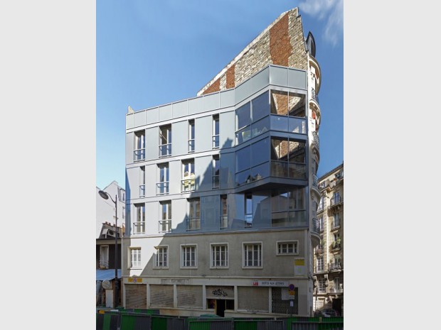 Surelevation de logements rue de la-sablièrere, Paris 14