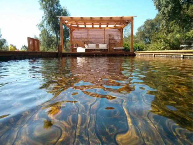 Piscine familiale naturelle 