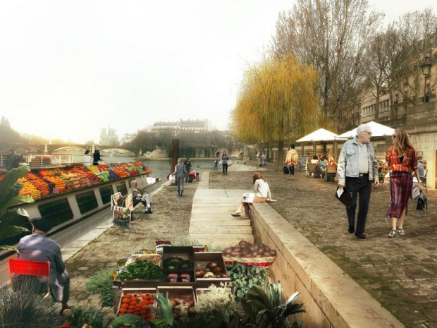 Projet berges rive droite Paris