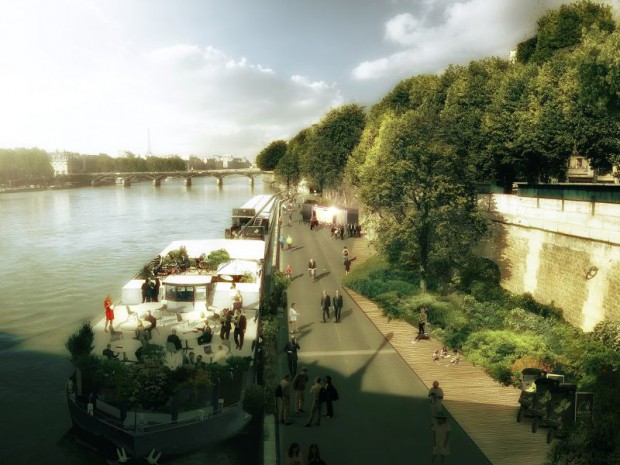 Projet berges rive droite Paris
