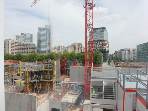 Chantier de la cité musicale sur l'Ile Seguin  Hauts-de-Seine