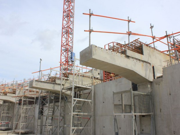 Chantier de la cité musicale sur l'Ile Seguin  Hauts-de-Seine