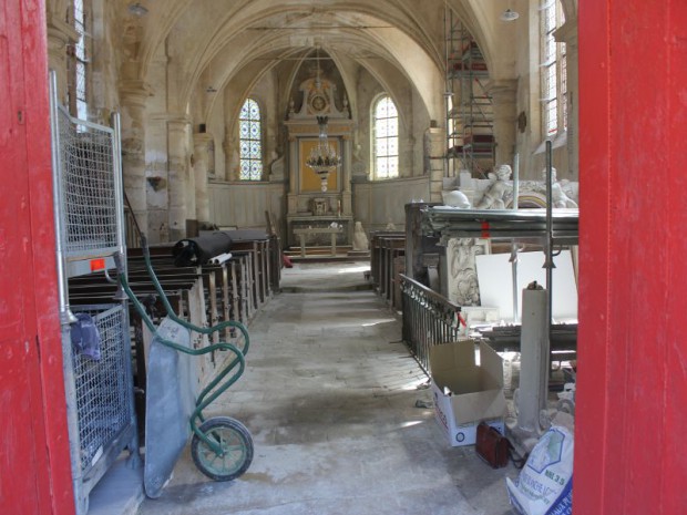 Opération de rénovation avec Rempart de l'église Saint-Saturnin à Chauconin-Neufmontiers 