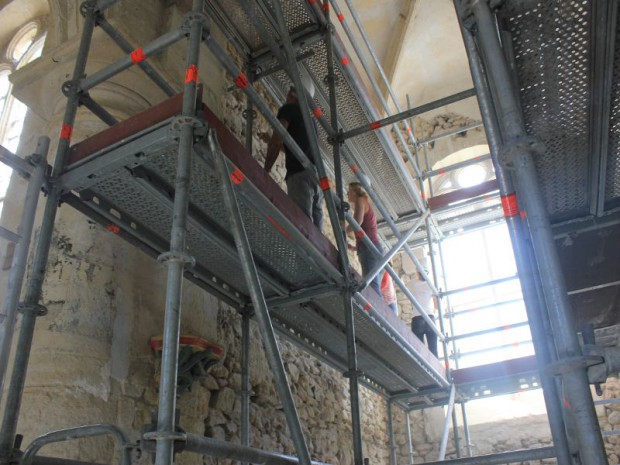 Opération de rénovation avec Rempart de l'église Saint-Saturnin à Chauconin-Neufmontiers