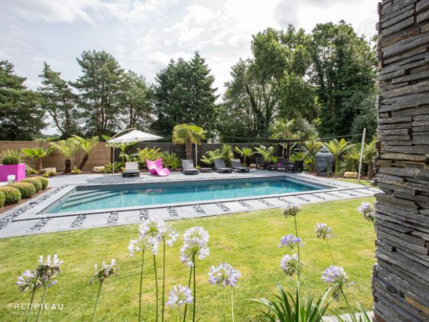 Une piscine zen en Bretagne