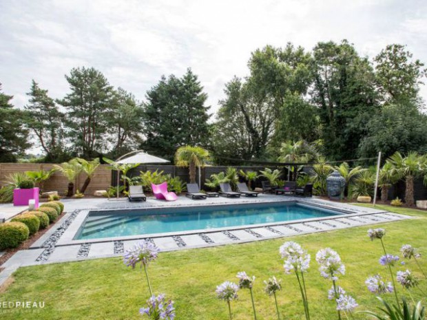 Une piscine zen en Bretagne