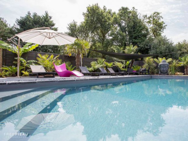 Une piscine zen en Bretagne