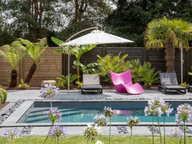 Une piscine zen en Bretagne