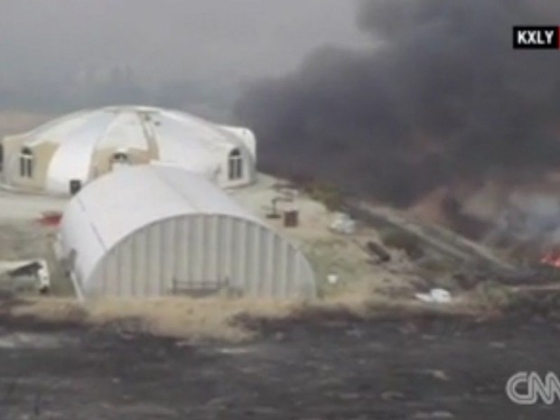 Maison dôme résistante au feu