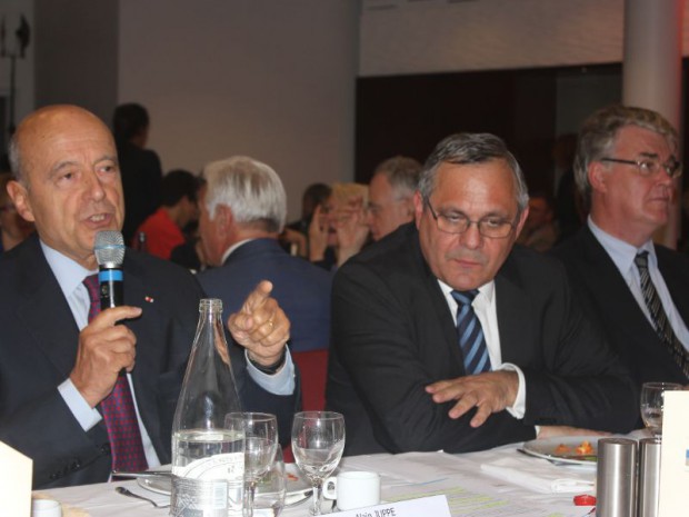 Alain Juppé, maire de Bordeaux et Alain Plantier, président du SNBPE 