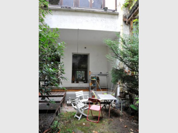 Appartement parisien atypique avec jardin
