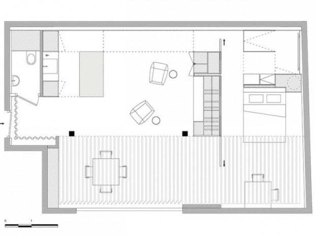 Un 70m2 immaculé dans un ancien atelier industriel rénové