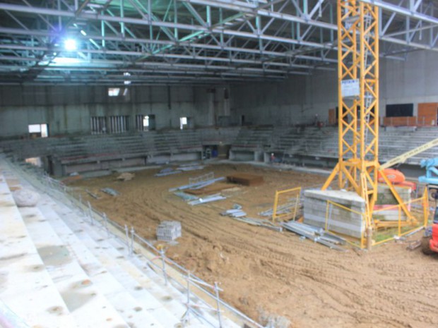 Chantier du centre du hockey-sur-glace professionnel en France, Aren'Ice à Cergy-Pontoise