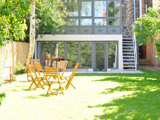 Extension véranda d'une maison meulière