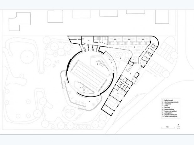 Plan piscine tournesol