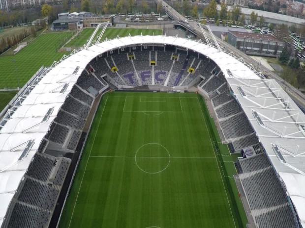 Le nouveau stadium à Toulouse rénové et inauguré le samedi 16 janvier 2016 