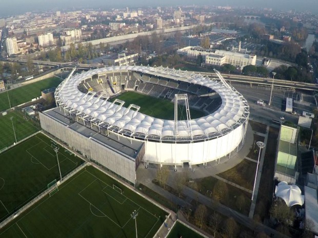 Le nouveau stadium à Toulouse rénové et inauguré le samedi 16 janvier 2016