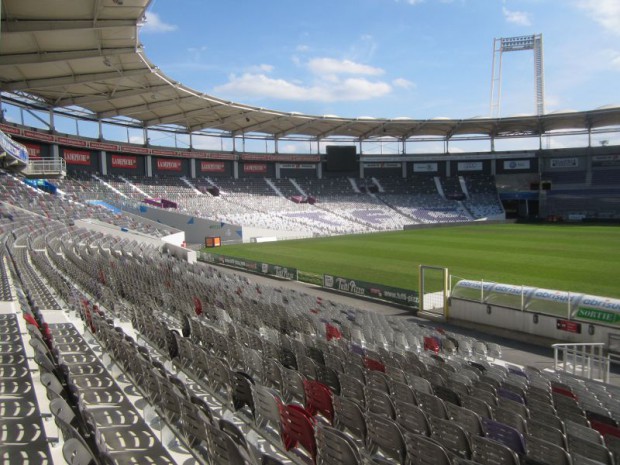 Le nouveau stadium à Toulouse rénové et inauguré le samedi 16 janvier 2016