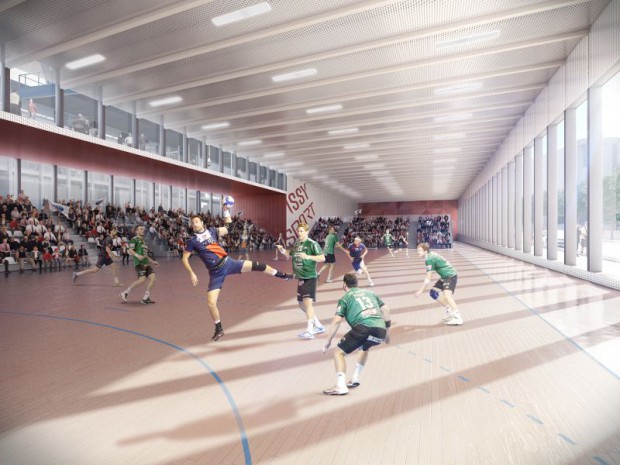 Futur complexe sportif d'Issy-les-Moulineaux dévoilé en janvier 2016 pour une livraison 2020