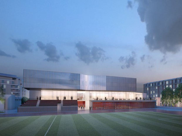 Futur complexe sportif d'Issy-les-Moulineaux dévoilé en janvier 2016 pour une livraison 2020