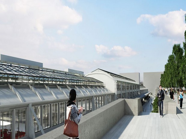 Reconversion lourde de la Halle Freyssinet à Paris, futur quartier de la French Tech