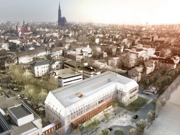 Le campus des technologies médicales sur l'écocité des deux-rives à Strasbourg 
