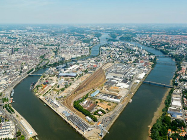 Vue générale. Pointe ouest. Nantes (Loire-Atlantique)