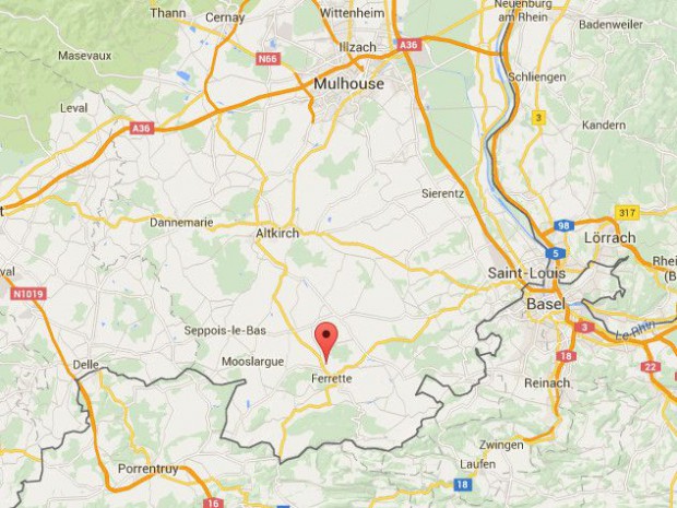 Localisation Vieux-Ferrette (Haut Rhin)