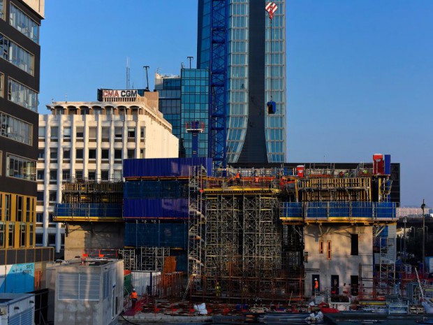 Chantier de La Tour La Marseillaise imaginée par Jean Nouvel 