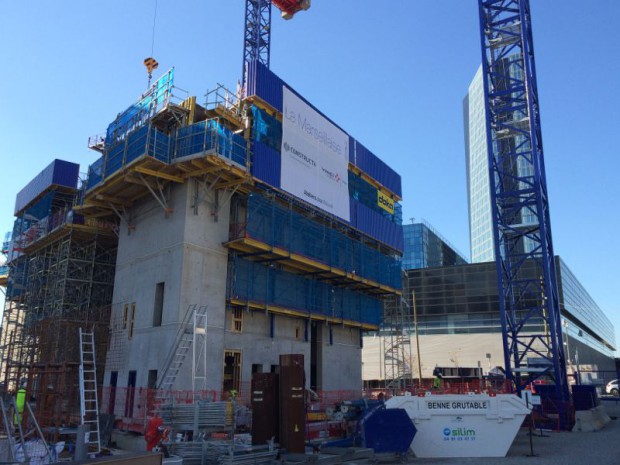 Chantier de La Tour La Marseillaise imaginée par Jean Nouvel