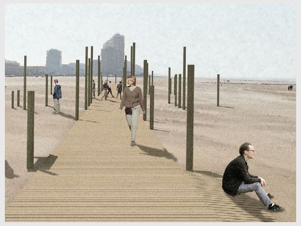 Projet de Crossing Landscape à Ostende (Belgique) 