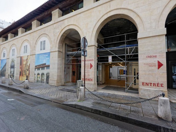 Opération de réhabilitation de la Halle Saint-Germain, dans le 6ème arrondissement de Paris