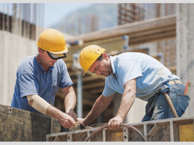 Artisans sur chantier 