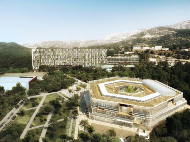 Réhabilitation de l'Hexagone dans le campus Luminy à Marseille 