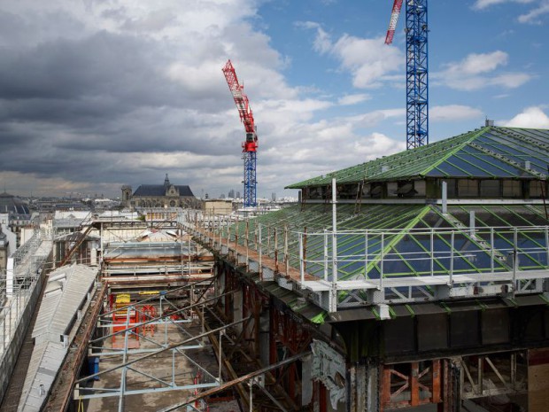 Chantier de rénovation de La Samaritaine réalisé par Vinci Construction