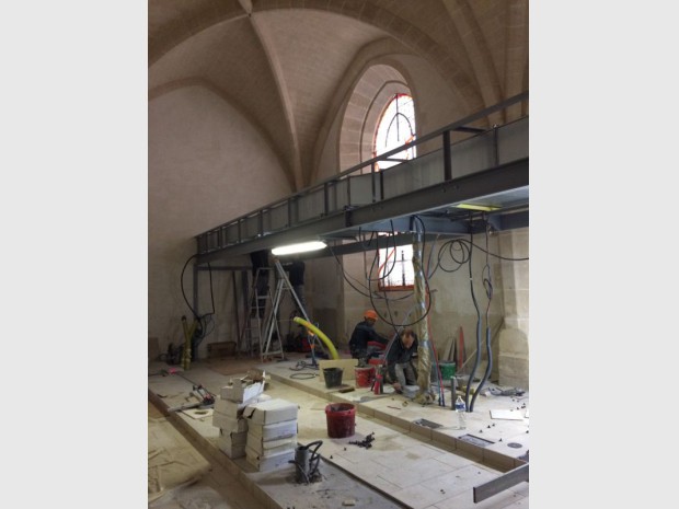 Travaux de restauration et de valorisation de l'abbaye de Royaumont dans le Val d'Oise