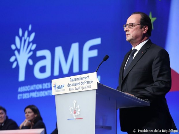 F. Hollande au congrès AMF, juin 2016