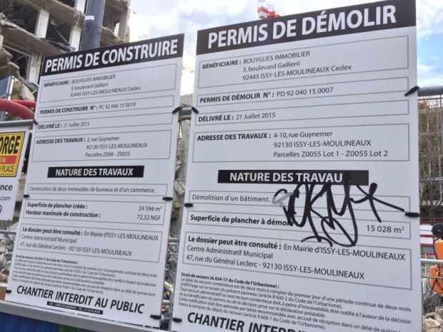 Panneaux permis de construire