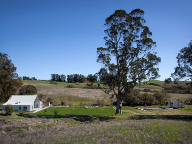 Un vieux ranch américain transformé en maison écologique